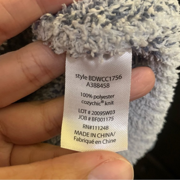 Barefoot Dreams Cozy Chic Seaside Crew Neck Pullover Ocean Zebra Size Medium - Picture 6 of 8